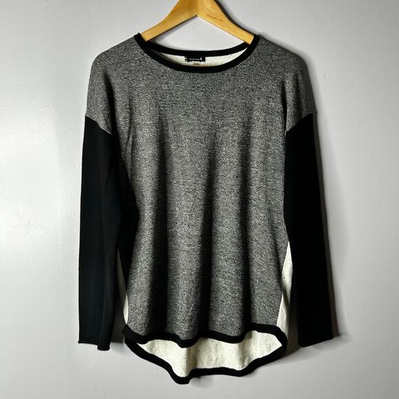 Smartwool Shadow Pine Colorblock Crew Sweater Women’s Medium Merino Wool Layer - Picture 8 of 8